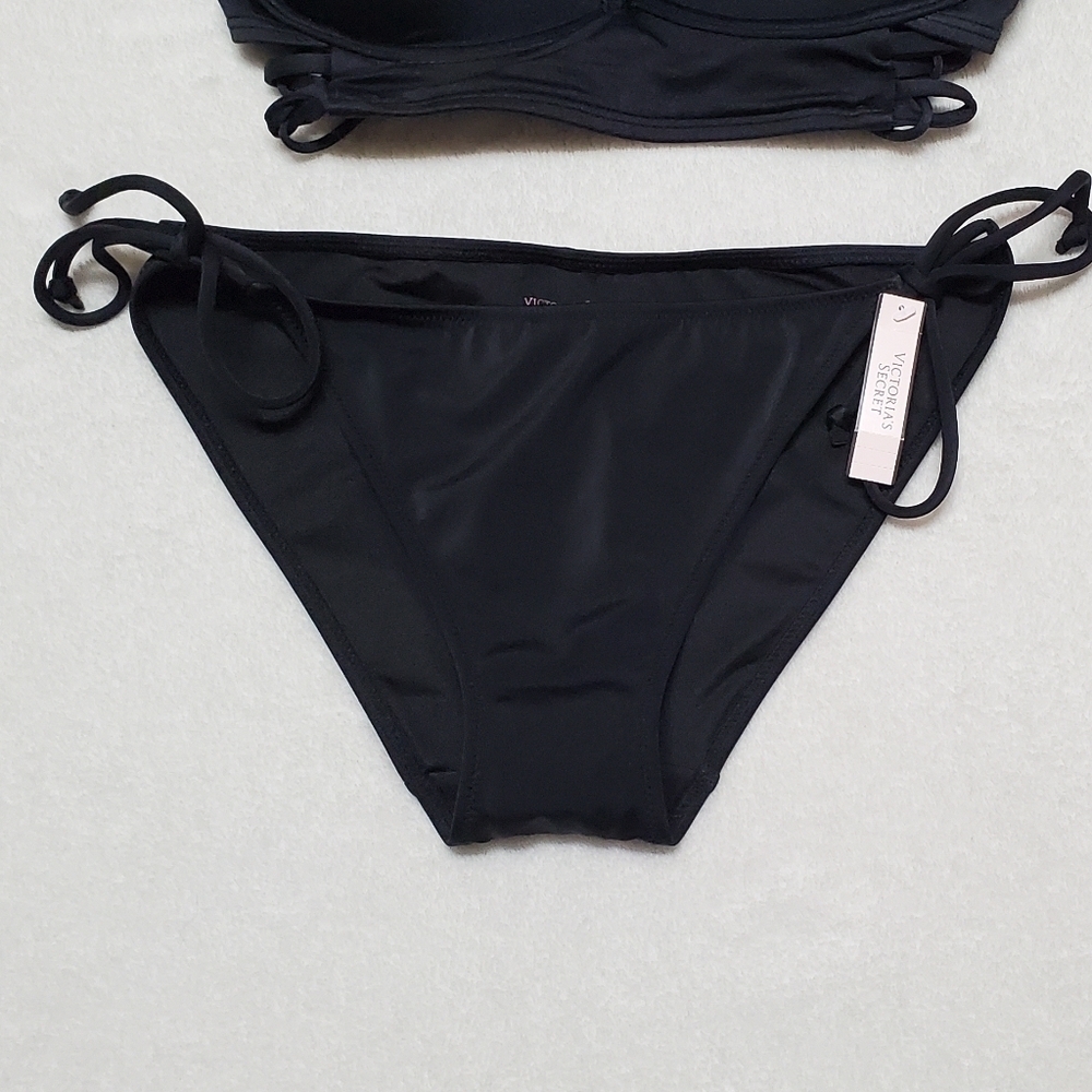 Victoria's Secret Longline Bombshell Miraculous Push-Up The Teeny Bikini Set 32D - Picture 6 of 16